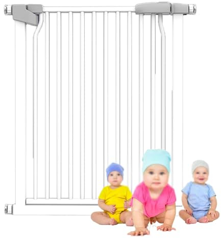 XTGDIEM Treppengitter, Kindersicherheitstür-Hundegitter, Verstellbare Breite 76–97 cm (30–38,2 Zoll), Schraubenfreie Installation, Geeignet for Kinder Und Haustiere (Size : Width 83-90cm)