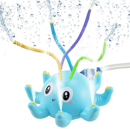 Aohcae Wassersprinkler Kinder Outdoor, Wasserspielzeug Kinder Garten Sprinkler Rasensprenger für Mädchen Jungen Gartenspielzeug