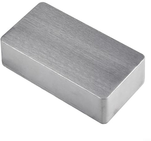 Die Cast Aluminum Box,Diecast Aluminium Enclosure Box Silver Enclosure Project Box For External Power Instruments Components Protects(1590B (112x60x31mm))