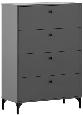 Lomadox Schubladenkommode Kommode Schlafzimmer Wohnzimmer in in anthrazit