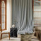 Ayoiow Verdunkelung Dachfenster, Vorhänge Verdunkelung Mit Ösen, Chenille Vorhang Schlafzimmer 2Er Set, Grau, 132X274CM