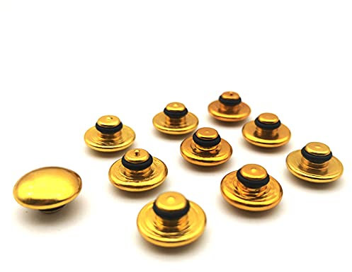 Radschraubenkappen,Radmutterkappen 10 stücke Universal Sechskantbuchse Bolzen Schraubenmutter Kopf Abdeckkappe M8 8mm M10 10mm M6 6mm Gebrauch for Suzuki BMW (Color : Gold, Size : M8)