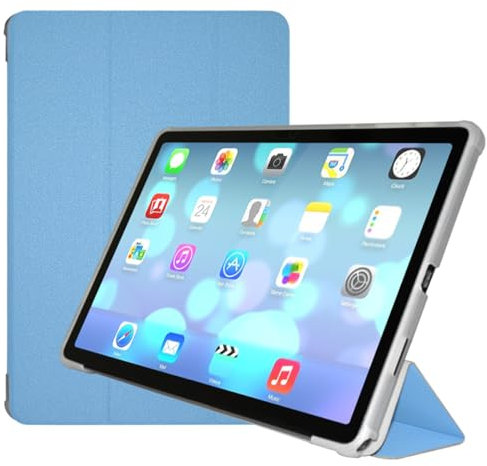 Qiawum Funda tipo libro para tablet TECLAST P50 / P50S / DOOGEE U11 Pro de 11 pulgadas, piel sintética, delgada, múltiples ángulos de visión, con función Odea A11, funda protectora rígida (azul)