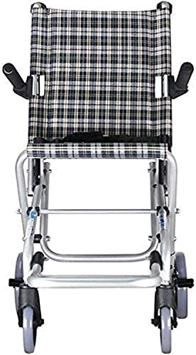 CAFIEDR Aluminium-Rollstuhl - Leichter, für Kinder geeigneter Klapprollstuhl, Nettogewicht 5 kg, eine Reiseaufbewahrungstasche als Geschenk