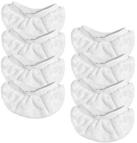 Yicotira Lot de 8 accessoires de nettoyeur vapeur pour la plupart des nettoyeurs vapeur à main – Chiffons en microfibre compatibles avec les nettoyeurs vapeur Bissell Steam Shot, Dupray, PurSteam,