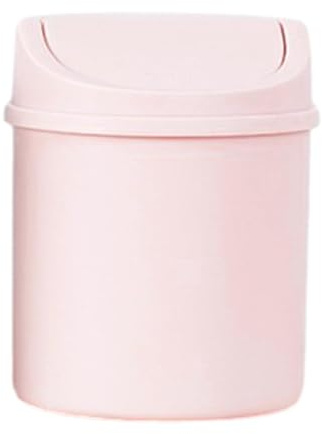 Desktop Trash Can | Small Desk Bin With Lid | Cute Portable Dustbin | Waste Table Bin for Bathroom, Offices, Dressing Table, Kitchen