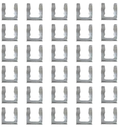 Visxcnu 30 Stück Auto Bremsschlauch Klemmen Metall Bremsleitungs Halter Bremsleitung Halter Autos Lkw Fahrzeugteile Karosserie Bremsleitung Halter Bremsleitung Kabel Klemme Bremsschlauch Klammer