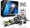 NOVSIGHT Ampoule LED H7-27000LM 6500K Blanc Froid Haute Puissance Led H7 Voiture, 70W 1:1 Taille H7 Halogène Remplacement, IP68 Taux D'étanchéité, Pack de 2