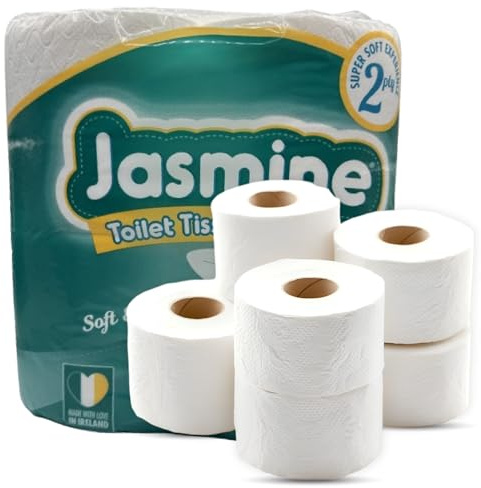 Ultra Soft Toilet Roll Bulk, 2 Ply Toilet Paper, 120 Toilet Rolls with 200 Sheets Each, Strong & Absorbent Tissue Paper for Home, Office & Commercial Use