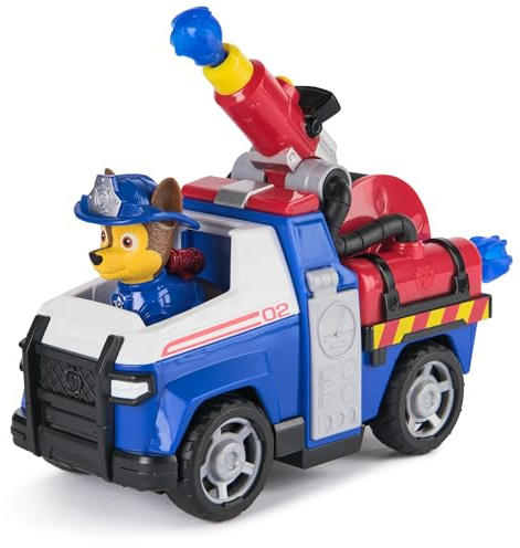 Paw Patrol Fire Rescue: Chase Rescue Fire Cruiser with Action Figure, Projectile Launcher, and Toy Truck, Kids Toys for Boys and Girls Ages 3 and Up