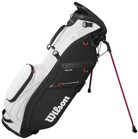 Wilson EXO LITE Stand Bag Dynapower, Keine Größe, Schwarz/Rot/Weiß