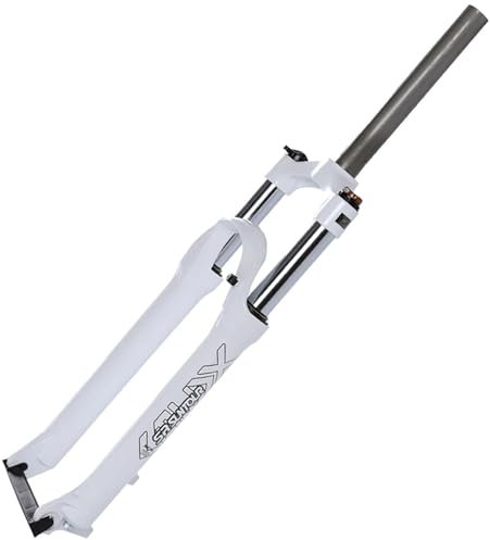 BESTXH Weiß,29in, MTB-Federgabel, 26/27,5/29 Zoll Luftgabel Mountainbike-Gabel Mit Zugstufeneinstellung, 100 Mm Federweg Ultraleichte Fahrradgabeln Mit Zugstufeneinstellung