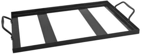SEWOART Eisen Emaille Grillrost Robust, Schwarz, mit Salzplatte