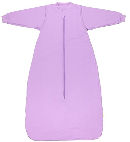 schlummersack Baby Kinder Schlafsack Ganzjahr 150 cm Lavendel | annehmbare Ärmel, gefüttert, Ganzjahresschlafsack, 2.5 Tog
