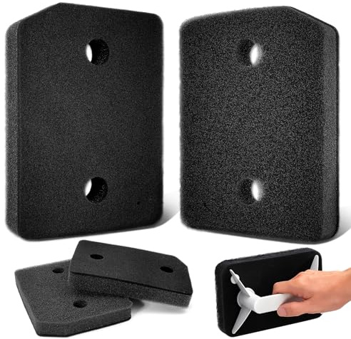 2 Stück Trockner Filter für Miele T1 9164761 Wärmepumpentrockner, Fein & Grob Ersatz Schwammfilter 207 x 157 x 30 mm, Schaumstofffilter für Wäschetrockner Sockelfilter