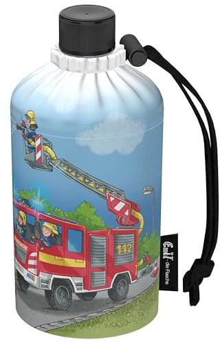 Emil Glas Trinkflasche 0,3l Einsatz – isolierte Kinderflasche für Kindergarten & Schule, auslaufsicher, schadstofffrei für Mädchen und Jungen