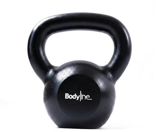 Bodyline Kugelhantel aus Gusseisen, 8 kg, professionelle russische Hantel für funktionelles Training, Fitnessstudio und Heimfitness mit ergonomischem Griff