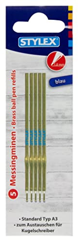 Stylex Messing-Minen, 5 Stück, blau