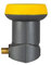 HUMAX Digital Single-LNB 113s Gold, Satelliten universal LNB, LTE-Filter, 1 Teilnehmer inkl. Wetterschutzhülle und vergoldete F-Buchse, für digitales Fernsehen in HD, Full HD und 4K UHD, schwarz/gelb