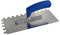 TREBI Profi Edelstahl-Glättekelle gezahnt rostfrei Softgriff blau 12 x 12 x 12 mm