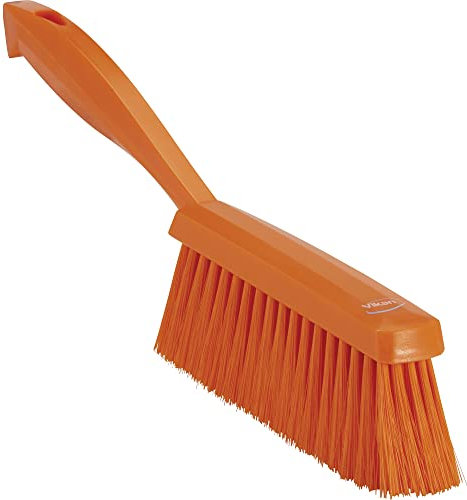 Vikan 45877 Bench Brush, Polypropylene, Polyester Soft Bristle, 14, Orange
