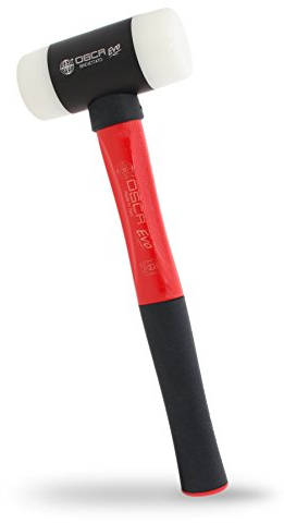 Osca 095 K27 30,5 cm EVO Soft Face Hammer con corpo in alluminio, nylon intercambiabili e brevettato 3-componenti-martello manico – antivibrazione, 272,2 gram, OS095K50