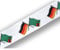 Everflag Schlüsselband : Deutschland-Sambia