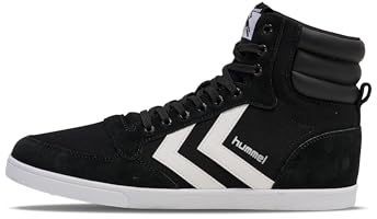 Hummel Slimmer Stadil Canvas, Unisex Adults' Hi-Top Sneakers, Black (Black/White 2113), 3.5 UK