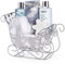 BRUBAKER Cosmetics 6-teilig Pflegeset - Winter Wonder - Beauty Geschenkset mit Vanille Duft - inkl. Glitzer Schlitten Silber