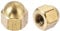 sourcing map 20pcs Écrou Borgne Laiton M4 Hexagonal Dôme Clou Décoratif pour Vis Boulon