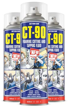 (PACK OF 3) Action Can CT-90 Cutting & Tapping Fluid Spray 500ml Aerosol.