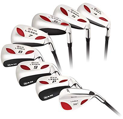 Ram Golf Laser Graphite Hybrid Irons Set 4-SW (8 Clubs) - Mens Left Hand - Regular