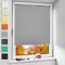 NoCon Verdunklungsrollo Klemmfix ohne Bohren & mit Bohren ● Hellgrau 40x150cm (BxH) ● Thermorollo Klemmrollo Fensterrollo Sonnenschutz Sichtschutz, Rollos für Fenster und Tür