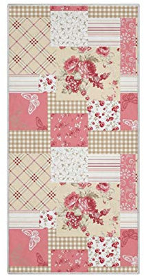 RELEESSS Rose Flower Plaid Handt¨¹cher Weiche Mikrofaser Schnell Trocknendes Handtuch f¨¹r Zuhause Badezimmer K¨¹che Reise Sport Gym Yoga Spa Mehrzweck-Nutzung