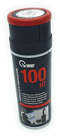 Bomboletta Spray Rosso Vernice Alta Temperatura VMD 400 ML Resistente fino a temperature di 600°c