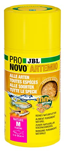 JBL PRONOVO ARTEMIO, Artemia-Leckerbissen für alle Zierfische von 8-20 cm, Größe M, 100 ml