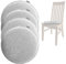 com-four® 4X Sitzkissen aus Filz Ø 40 cm - gepolstertes Stuhlkissen - runde Sitzpolsterauflage für Esszimmer, Garten, Balkon - rutschfeste Unterseite mit Anti-Slip