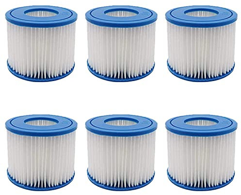 SUDS-ONLINE Compatible With All Lay-Z-Spa Models Bestway Filter Cartridge VI Replacement FOR Miami, Vegas, Monaco, Palm Springs 3 x Twin Pack