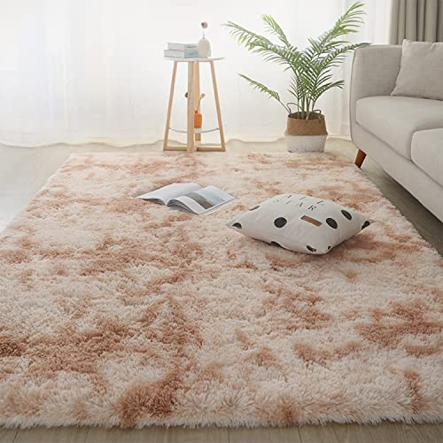 Jyswx Shaggy Teppich für Wohnzimmer – Moderne Langflor Teppiche Schlafzimmer Waschbar – Hochflor Flauschig Teppich für Wohnzimmer, Schlafzimmer, Schlafsaal, Farbe: Beige, Größe:200 x 300 cm