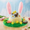 JOYIN Ostermützen Set, Ostern Machen Sie Ihre eigene Mützenmütze Bastelset mit Küken, Hase, Karotte, Hasenohren, Nest, Gras, Blume für Ostermützendekoration, Kinder Ostermützen DIY Aktivität