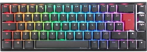 Ducky Mecha Pro SF 65% USB RGB Mechanical Gaming Keyboard Cherry MX Red - UK Lay