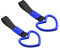 JNNJ 2 Stück Heckstoßstange Warnring, Auto Handschlaufe Ring, Universal Bus Griff Handschlaufe Charm, Ring Herz Zug Griff Handschlaufe Drift Charm Strap Drift(Blau)