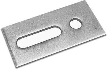 Zenit Energy 10 x Adapter für Stockschraube M10 | aus rostfreiem Edelstahl A2 M10 | Adapterplatte 82 x 40 x 5 mm | Zur Montage von Solarpanelen oder Photovoltaikanlagen | zur Befestigung