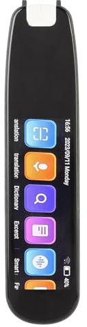 Scan Reader Pen, Intelligenter Sprachübersetzer mit 2,99 Zoll Touchscreen, Unterstützt 134 Sprachen Online, Offline-Übersetzungen, Wörterbuchaufzeichnungen, Scan