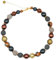 Feliss Handmade: Ketten aus Perlen, Halskette Damen. Statement Kette 45 cm lang. Choker Halsband, aesthetic Necklace Schmuck. Beads Perlenkette für Frauen in braun mit Holzperlen