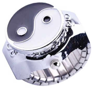 UKCOCO 2stücke Metal Ring Watch Für Damen Und Herren Retro Fingeruhr Mit Stilvollem Design Als Modisches Accessoire Und Für Jeden Anlass Leicht Und Langlebig Für Täglichen Gebrauch