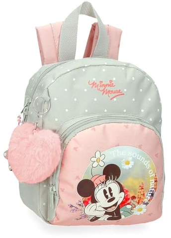 Disney Micky Peek a Boo Kindergartenrucksack, 21 x 25 x 10 cm, Polyester, 5,25 l, Grün