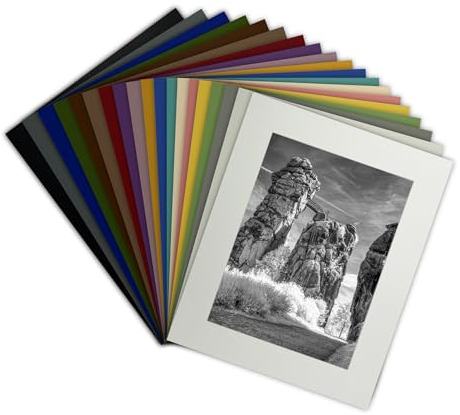 Rahmendesign24 Passepartout nach Maß, 19 Farben - Einleger, Einlegeblatt, Einlegekarton (30x60)