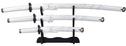 Samurai Schwerter Set Daisho weiß