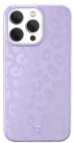 VELVET CAVIAR for iPhone 15 Pro Case Purple - Compatible with MagSafe - 10ft Drop Tested - Lilac Leopard